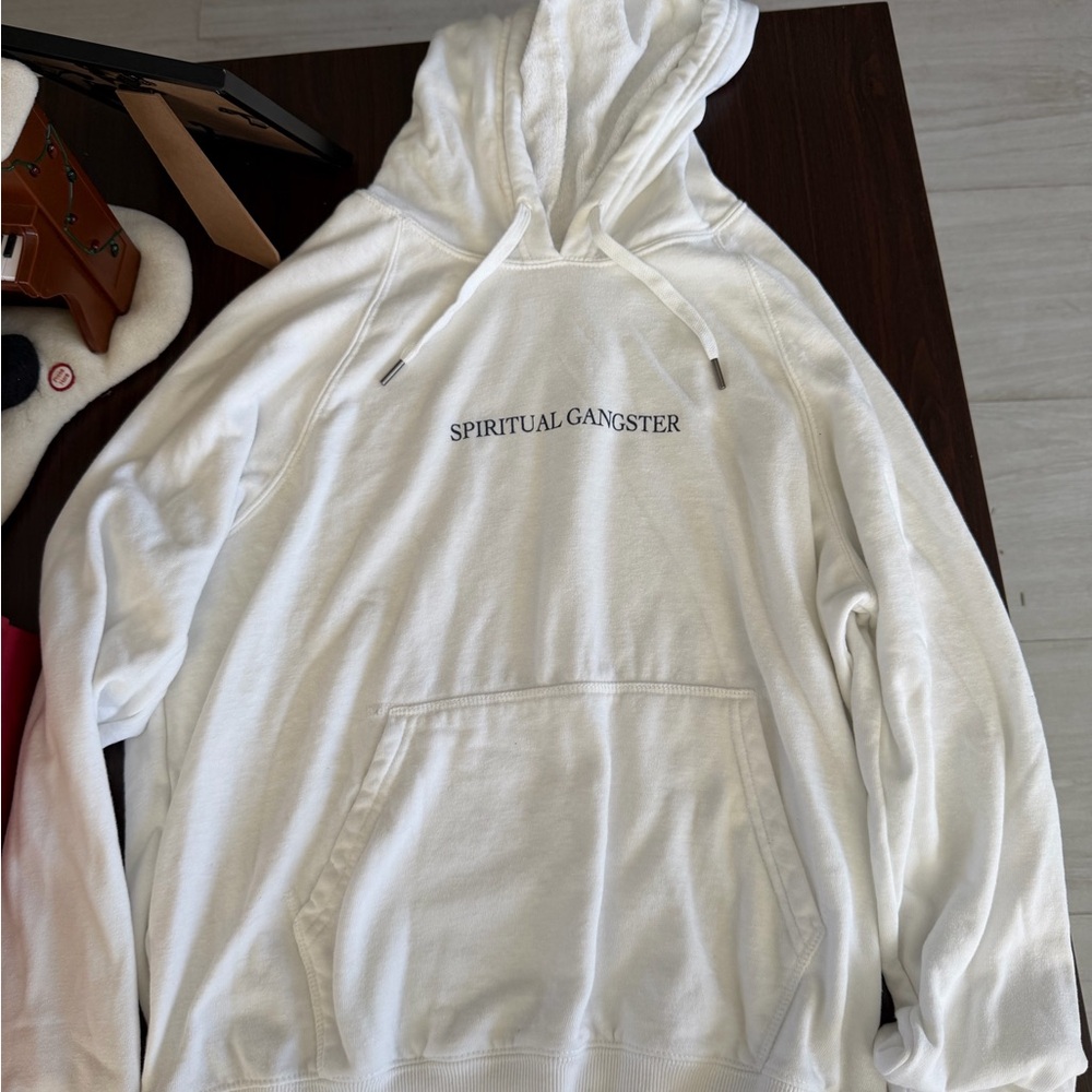 Spiritual Gangster White Karma Pullover Hoodie